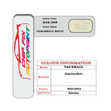 colour card paint for vauxhall Corsa Guacamole White Code Gua/30R 2011 2014