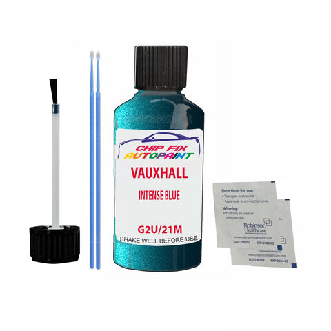 VAUXHALL INTENSE BLUE Code: (G2U/21M) Car Touch Up Paint Scratch Repair