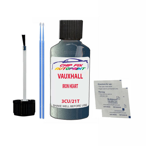 Paint For Vauxhall Zafira Iron Heart 3Cu/21T 2006-2010 Blue Touch Up Paint