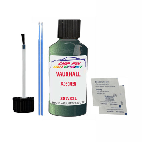 Paint For Vauxhall Corsa Jade Green 387/32L 2000-2004 Green Touch Up Paint