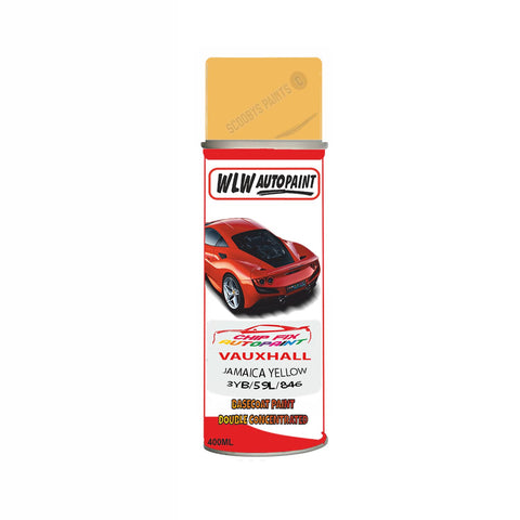 Aerosol Spray Paint For Vauxhall Vivaro Jamaica Yellow Code 3Yb/59L/846 1977-2004