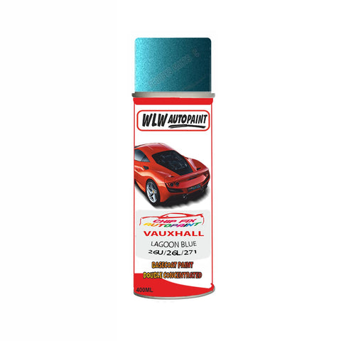 Aerosol Spray Paint For Vauxhall Nova Lagoon Blue Code 26U/26L/271 1991-2001