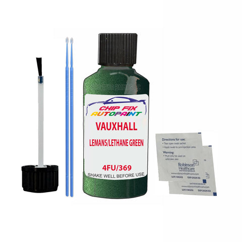 Paint For Vauxhall Vectra Lemans/Lethane Green 4Fu/369 1995-2003 Green Touch Up Paint