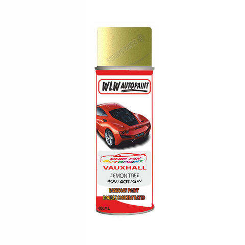 Aerosol Spray Paint For Vauxhall Adam Lemon Tree Code 40V/40T/Gwg 2013-2017
