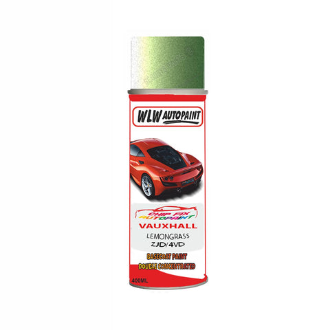 Aerosol Spray Paint For Vauxhall Agila Lemongrass Code Zjd/4Vd 2008-2012