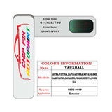 colour card paint for vauxhall Omega Light Ivory Code 611/62L/78U 1975 2019
