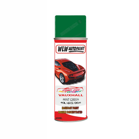 Aerosol Spray Paint For Vauxhall Astra Mint Green Code 40L/615/0G6 1977-2004