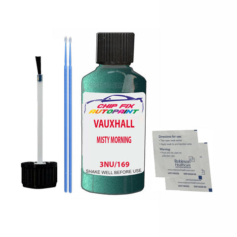 Paint For Vauxhall Meriva Misty Morning 3Nu/169 2006-2007 Green Touch Up Paint