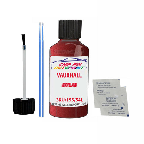Paint For Vauxhall Astra Moonland 3Ku/155/54L 2001-2008 Grey Touch Up Paint