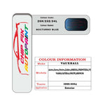 colour card paint for vauxhall Omega Nocturno Blue Code 20H/232/34L 1999 2004