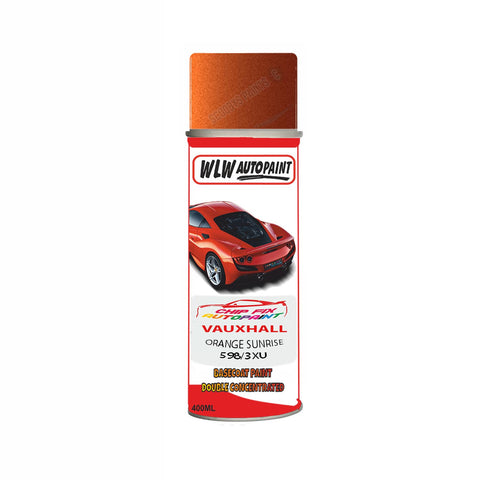 Aerosol Spray Paint For Vauxhall Astra Orange Sunrise Code 598/3Xu 2004-2004