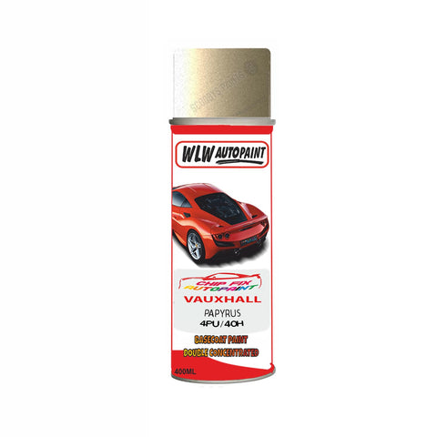 Aerosol Spray Paint For Vauxhall Vectra Papyrus Code 4Pu/40H 2004-2006