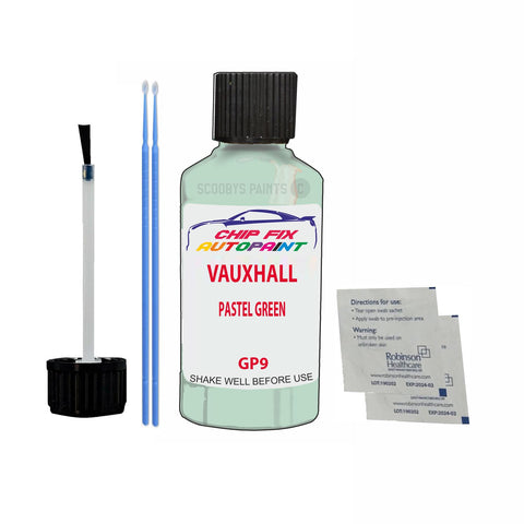 VAUXHALL PASTEL GREEN Code: (GP9) Car Touch Up Paint Scratch Repair
