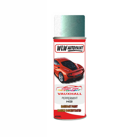 Aerosol Spray Paint For Vauxhall Adam Peppermint Code H03 2015-2016