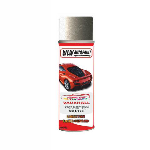 Aerosol Spray Paint For Vauxhall Vivaro Pergament Beige Code G5U/172 2005-2015