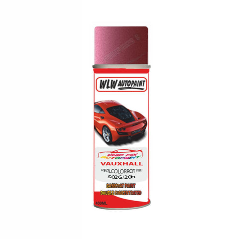 Aerosol Spray Paint For Vauxhall Agila Perlcolorrot/Red Code 502G/20H 2000-2003
