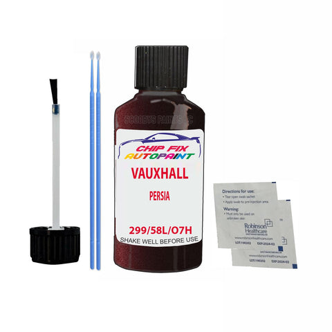 Paint For Vauxhall Vectra Persia 299/58L/O7H 1999-2002 Red Touch Up Paint