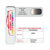 colour card paint for vauxhall Antara Placid Grey Code Gje 2010 2012