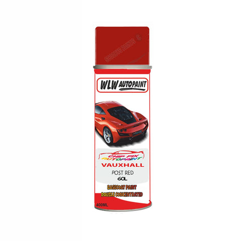 Aerosol Spray Paint For Vauxhall Cavalier Post Red Code 60L 1991-1995