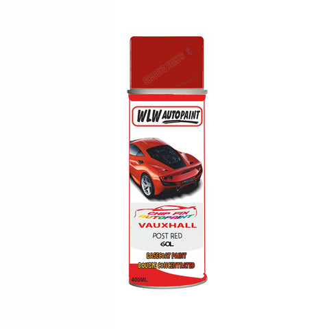 Aerosol Spray Paint For Vauxhall Corsa Post Red Code 60L 1998-2000