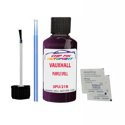 VAUXHALL PURPLE SPELL Code: (3PU/21R) Car Touch Up Paint Scratch Repair