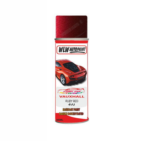 Aerosol Spray Paint For Vauxhall Combo Ruby Red Code 4Vu 2013-2021
