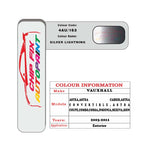 colour card paint for vauxhall Signum Silver Lightning Code 4Au/163 2003 2011