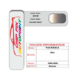 colour card paint for vauxhall Sintra Silver Mist Code 331D 1999 1999