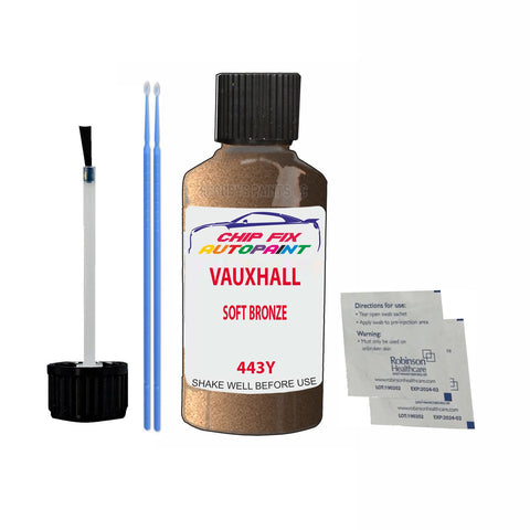 Paint For Vauxhall Cascada Soft Bronze 443Y 2015-2015 0 Touch Up Paint