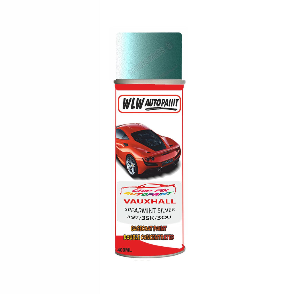 Aerosol Spray Paint For Vauxhall Corsa Spearmint Silver Code 397/35K/3Qu 2002-2010