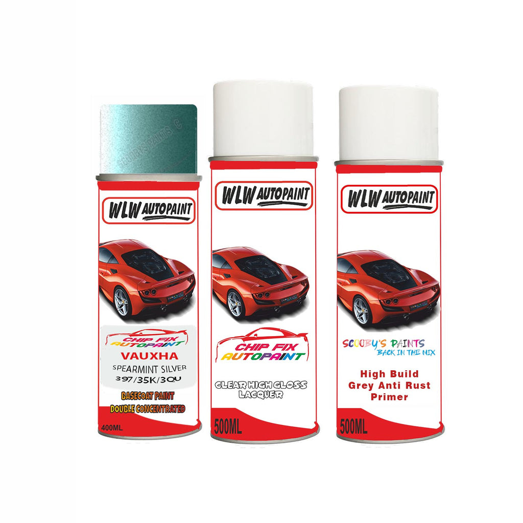 Aerosol Spray Paint For Vauxhall Corsa Spearmint Silver Primer undercoat anti rust metal