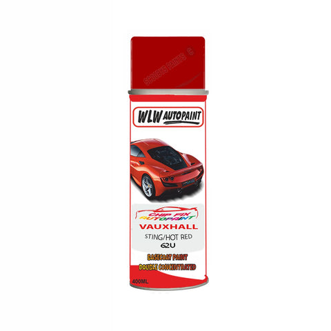 Aerosol Spray Paint For Vauxhall Vxr8 Sting/Hot Red Code 62U 2004-2007