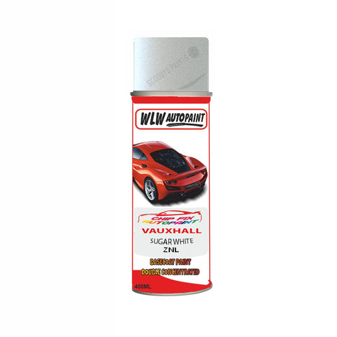 Aerosol Spray Paint For Vauxhall Agila Sugar White Code Znl 2009-2021