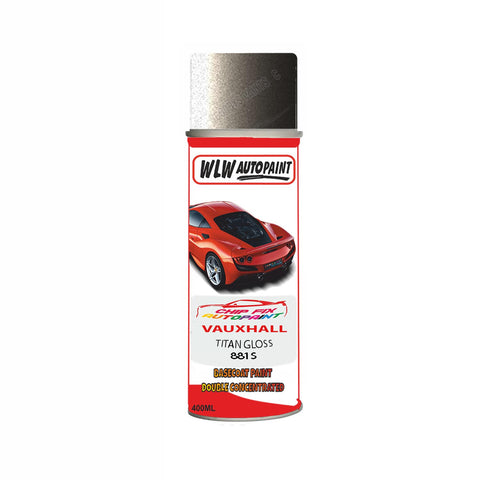 Aerosol Spray Paint For Vauxhall Adam Titan Gloss Code 881S 2012-2016