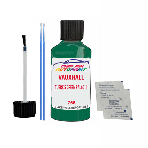 Paint For Vauxhall Vivaro Tuerkis Green Ral6016 768 1990-2004 Green Touch Up Paint