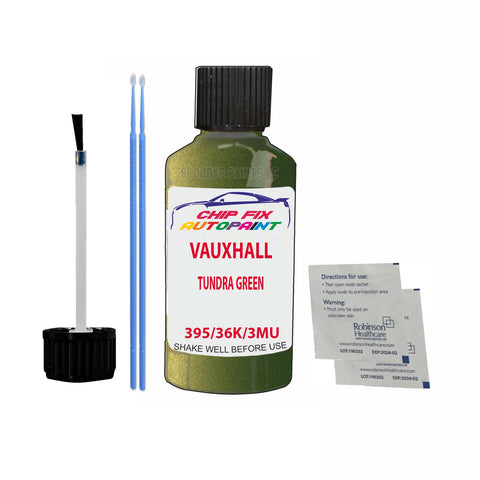 VAUXHALL TUNDRA GREEN Code: (395/36K/3MU) Car Touch Up Paint Scratch Repair