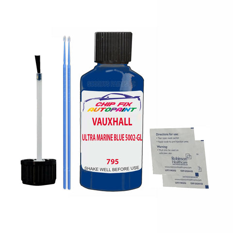 VAUXHALL ULTRA MARINE BLUE 5002-GL Code: (795) Car Touch Up Paint Scratch Repair