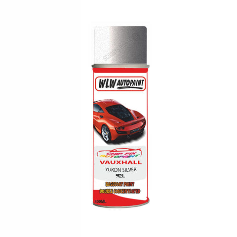 VAUXHALL YUKON SILVER Code: (92L) Car Aerosol Spray Paint
