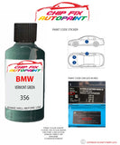 paint code location sticker Bmw 7 Series Vermont Green 356 1996-2000 Green plate find code