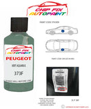 paint code location plate Peugeot J5 Van Vert Aquarius 373F 1984-1996 Green Touch Up Paint