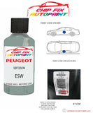 paint code location plate Peugeot 806 Vert Devon ESW 1994-2001 Green Touch Up Paint