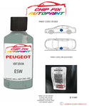 paint code location plate Peugeot Expert Van Vert Devon ESW 1994-2001 Green Touch Up Paint
