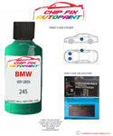 paint code location sticker Bmw Z Series Very Green 245 1990-1993 Green plate find code