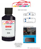 paint code location sticker Bmw 3 Series Compact Violet Black Ii 304 1994-1996 Black plate find code