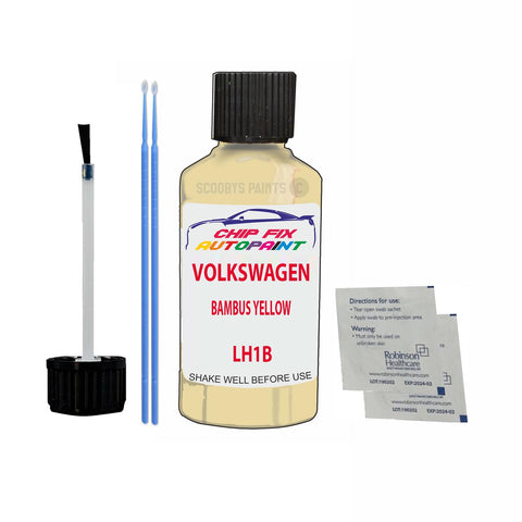 Paint For Vw Beetle Bambus Yellow LH1B 1979-1991 Yellow Touch Up Paint