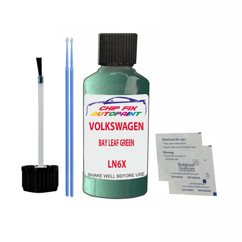 Vw Bay Leaf Green Code:(Ln6X) Car Touch Up Scratch Paint