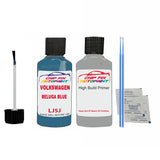 Undercoat anti rust primer Vw Caddy Van Beluga Blue LJ5J 2010-2014 Blue scratch chip pen paint