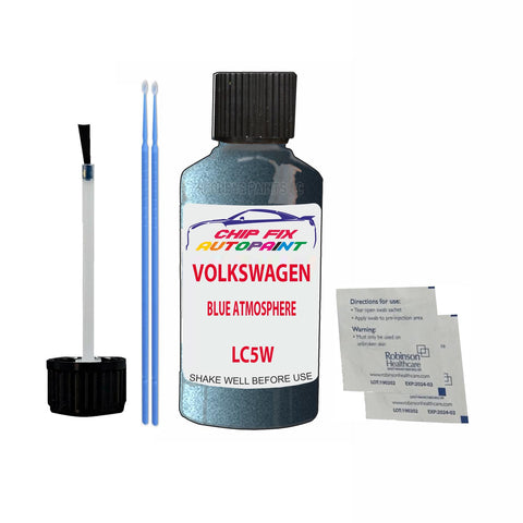 Vw Blue Atmosphere Code:(Lc5W) Car Touch Up Scratch Paint