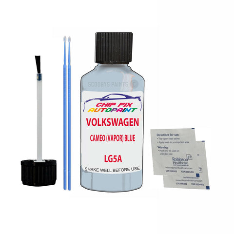 Vw Cameo (Vapor) Blue Code:(Lg5A) Car Touch Up Scratch Paint