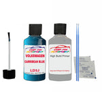 Undercoat anti rust primer Vw Touran Carribean Blue LD5J 2014-2019 Blue scratch chip pen paint